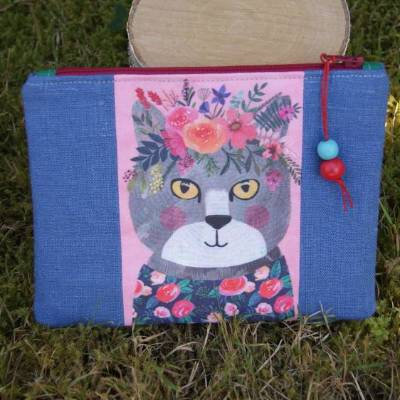 Täschchen "Boho-Katze" *Katzenliebe*