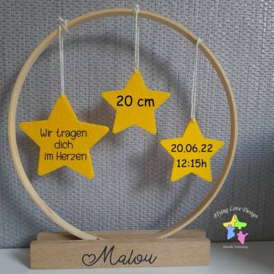 Taufgeschenk, Geschenk für Sterneneltern, Mobile, Sternenkind an Erinnerung, Geschenk zur Beerdigung