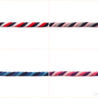 2m Kordel gedreht XXL 12mm Baumwolle rot blau rosa grau Hoodieband 