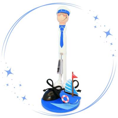 Kreatives Geldgeschenk Reise: Der kleine Kapitän – Handgemachtes Unikat mit maritimem Charme