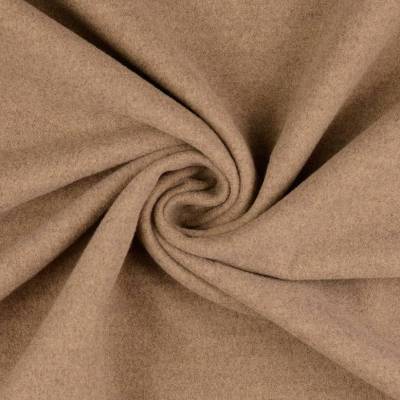 Mantelstoff Mantelflausch uni Melange sand (1m/12,-€ )