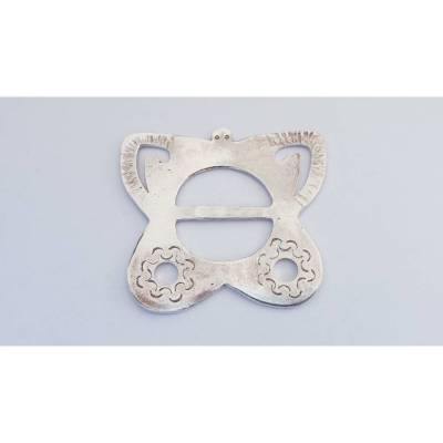 Halstuchhalter in Schmetterlingform, Silber 925