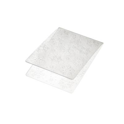 Schablone Schneeflocken zum Prägen