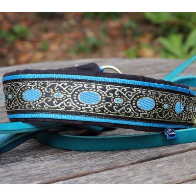 Halsband ORIENTAL mit Zugstopp, Hund, in verschiedenen Farben, Hundehalsband, Martingale