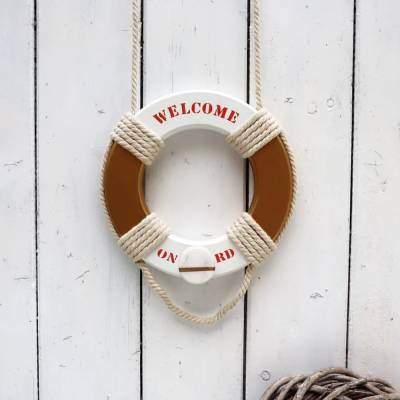 Wand Garderobe Hakenleiste maritim