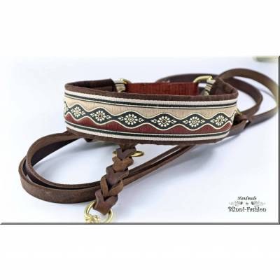 Halsband WAVE mit Zugstopp,Hund, in 6 verschiedenen Farben und 2 Breiten, Hundehalsband, Martingale