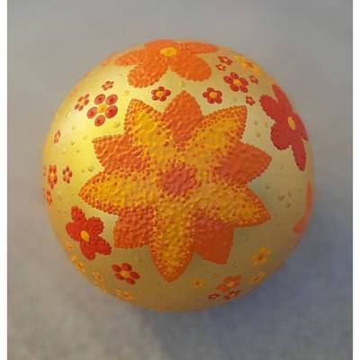 Kugelurne FLOWERBALL Tierurne Dot Painting 0,5 ltr. - 8 kg Lebendgewicht für den Innenbereich