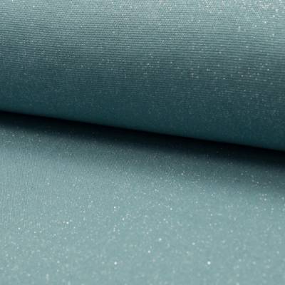 Bündchen Glitzer fein dusty mint Basic 50cm