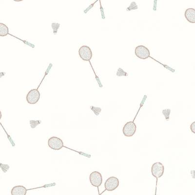 50cm Jersey Federball Watercolor Sport Aquarell Druckstoff