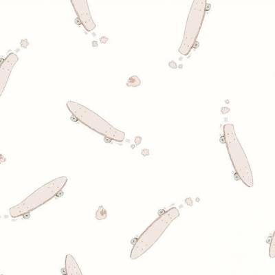 50cm Jersey Skateboard Watercolor Pink Aquarell Druckstoff