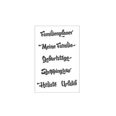 Stempelset Familienplaner