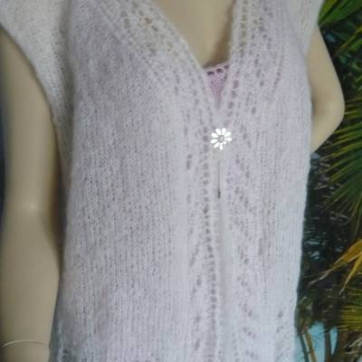 Handgestrickte Weste,Strickweste,