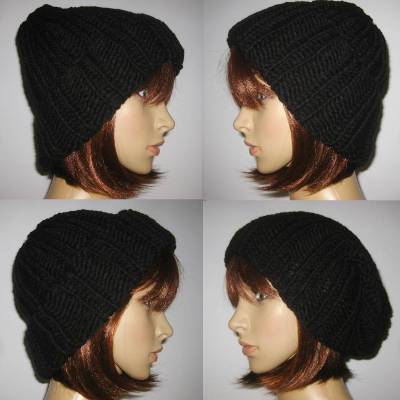 Warme Grobstrickmütze, variabel tragbar, Mütze, Beanie, Strickmütze, Hipstermütze