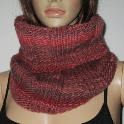 Schlauchschal in tollen Farben, handgestrickt, Loop, Schal, Halssocke