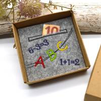 Stickdatei Schulkind Schulanfang ABC ITH Wunscherfüller