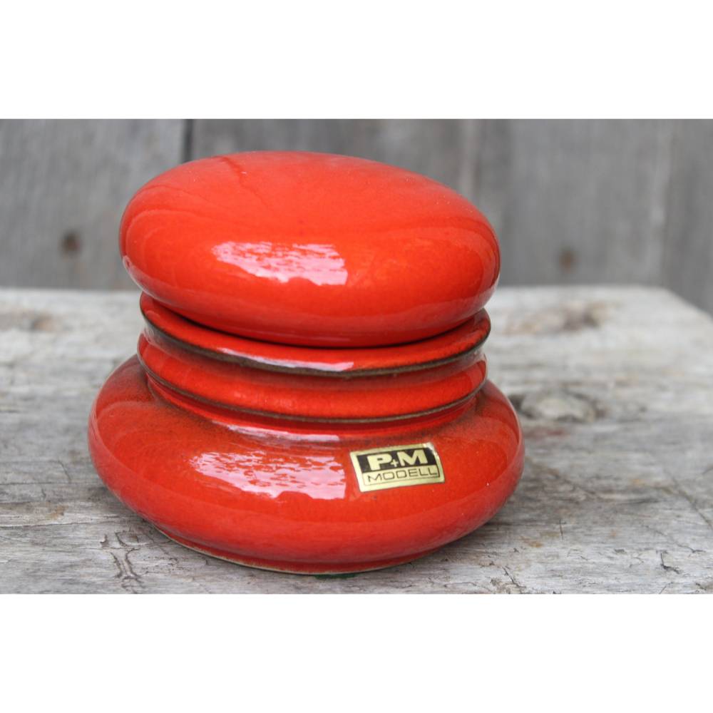 PAN Keramik Deckeldose Pop Art P+M Modell Goebel WGP 70er Jahre West Germany