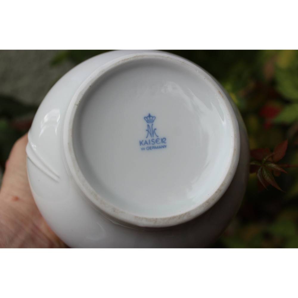 Kugelvase Vase AK Kaiser Porzellan West Germany 50er 60er Jahre