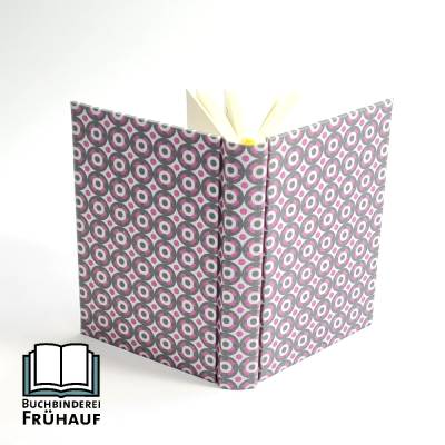 Kleiner Ewiger Kalender Immerwährender Kalender Geburtstagskalender Punkte retro rosa grau 9x13cm