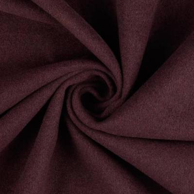 Mantelstoff Mantelflausch uni Melange Pflaume (1m/12,-€ )