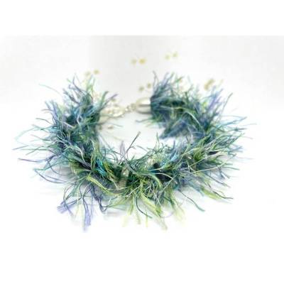 Armband FRANSEN, mit Glasperlen, silberfarbener Verschluss, verstellbar
