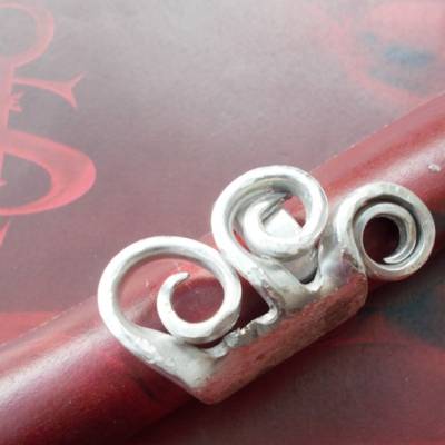Besteckschmuck Ring ♥ Ring  aus einer Gabel Größe 60 Hammerschag