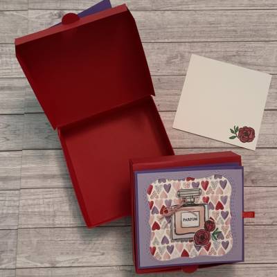 Geschenkverpackung / Gastgeschenk mit integrierter Grußkarte, Goodie, Mitbringsel, Geldgeschenk zum Geburtstag, Pizzabox