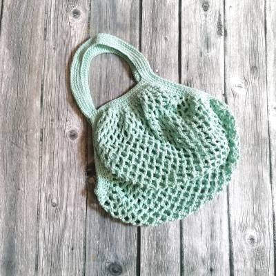Retro Einkaufsnetz, Einkaufstasche aus strapazierfähiger Baumwolle 