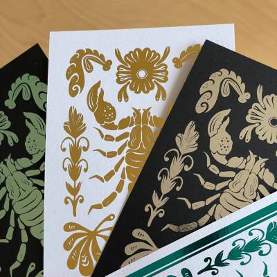 Foliendruck Skorpion Set