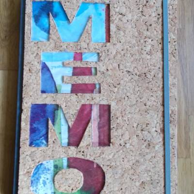 Kladde A4 Hardcover Notizbuch  MEMO Kork bunt