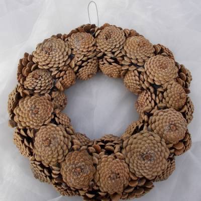 Dekokranz  Zapfenkranz Kiefer natur - robust und ehrlich ...