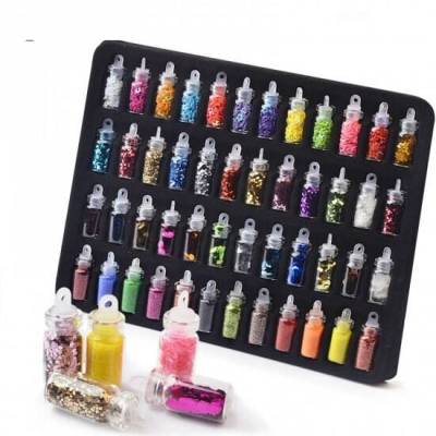Glitter Glimmer Pailletten Kugeln Set bunte Füllung Epoxidharz DIY Resin Mold