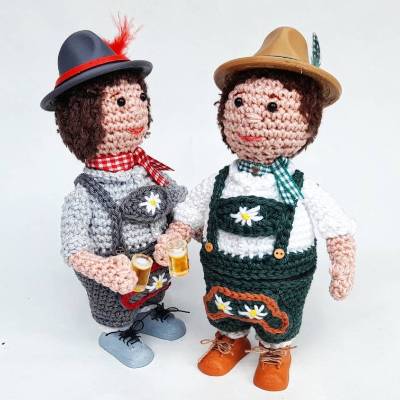 Oktoberfest Schützenfest Eierbecher & Eierwärmer Tracht Dirndl Lederhose – Handgemacht, individualisierbar