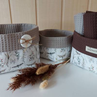 Praktische Utensilos in verschiedenen Größen - natur