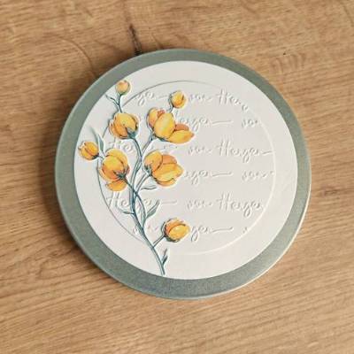 Gutscheindose "Butterblume" aus der Manufaktur Karla