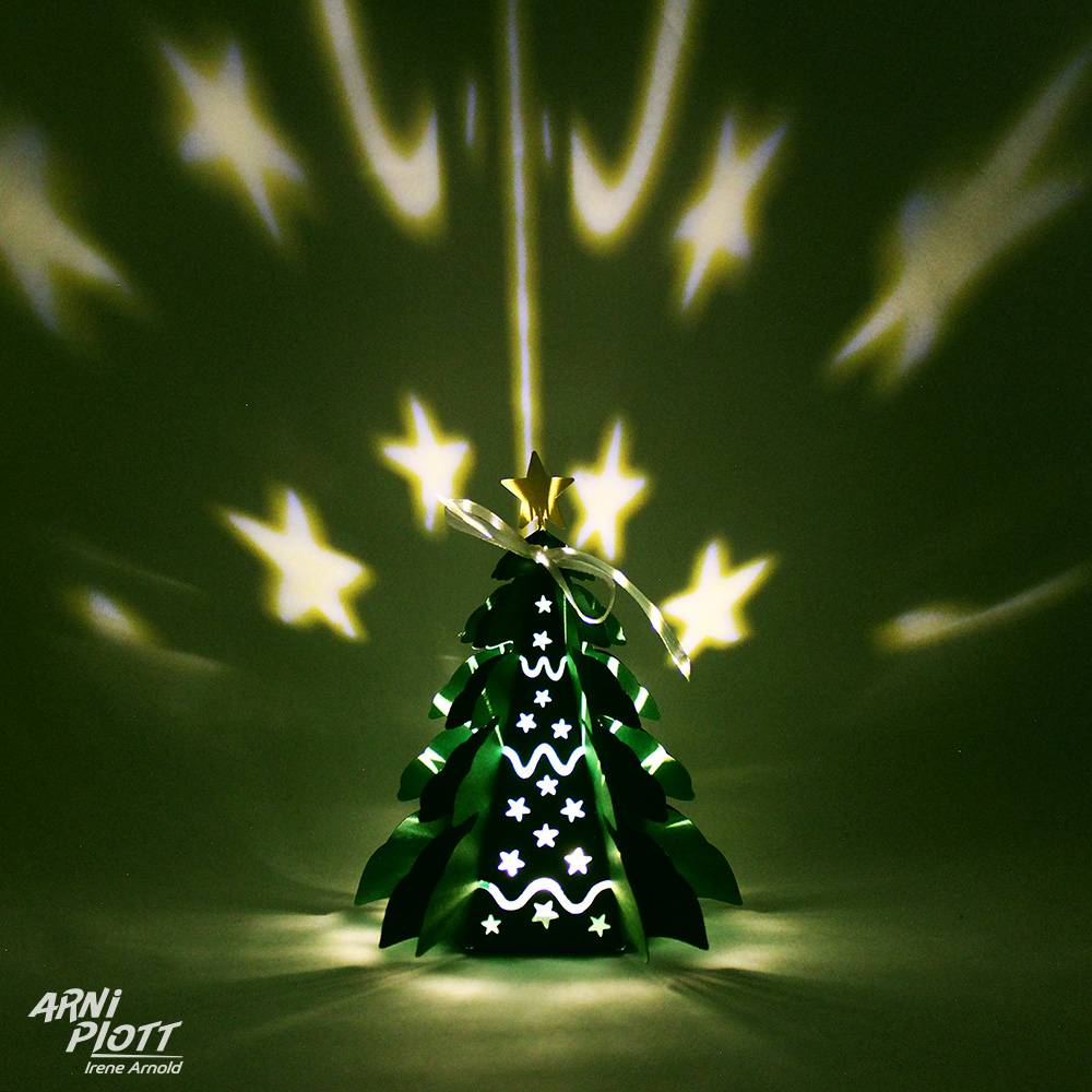 SVG Plotterdatei Weihnachtsgeschenk, Tannenbaum 3D Papier zum Befüllen Weihnachts-Verpackung, Dekoration Adventskalender Bild 6