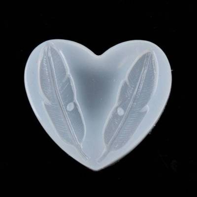 Silikon Gießform Feder Resin Epoxid Harz Silikonform Epoxidform feather DIY