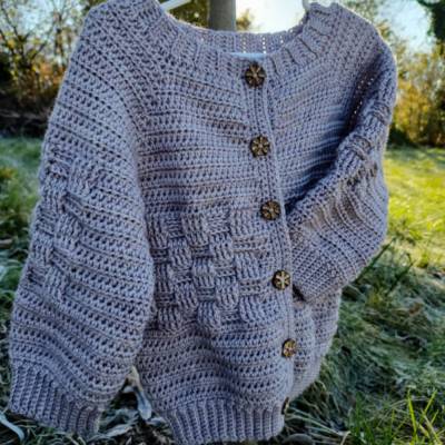 Häkelanleitung für KLEINE Baby/Kinderjacke ,,Cuute foGGy vest"
