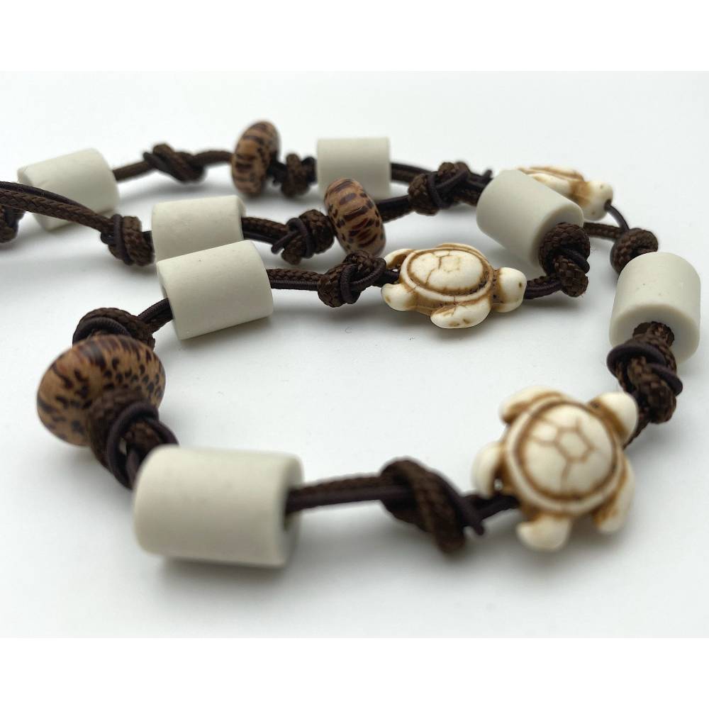 EM Keramik Halsband, Halskette, Schmuckband, Armband fr Hund und Mensch -  Naturell life - turtle