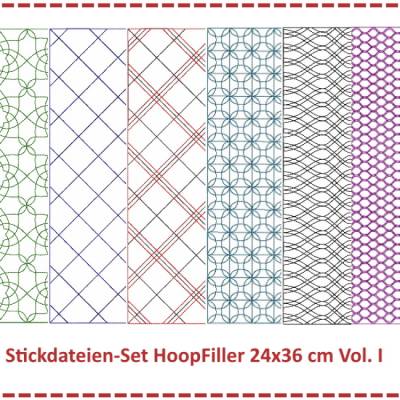 Stickdateien Set HoopFiller 24x36 Vol. I