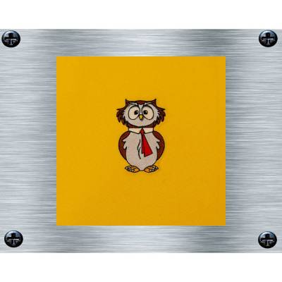 Stickdatei Eule bunt + uni - 10 x 10 Rahmen - Waldtiere, tierische Stickmotive, Tiere, digitale Stickdatei