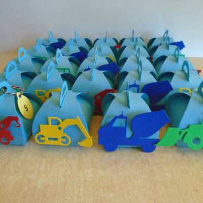 Adventskalender Baufahrzeug Weihnachtskalender Kinder Junge Zierschachteln Schachteln zum Befüllen Strassenbau