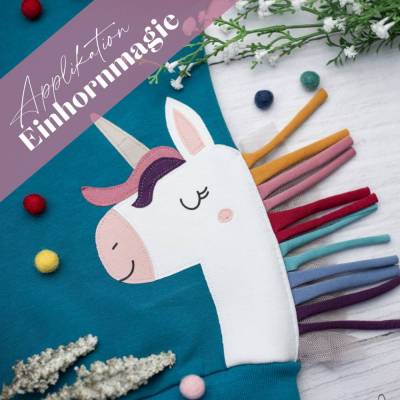 Applikation "Einhornmagie" mit verschiedenen Varianten & ausführlicher Anleitung