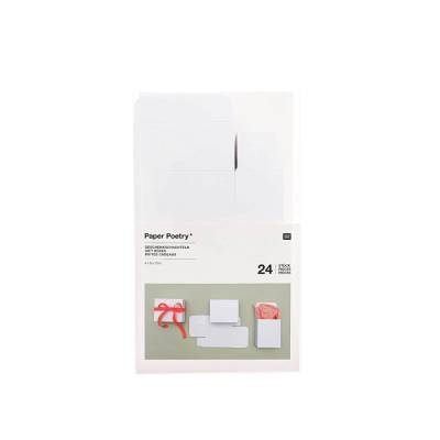Geschenkschachteln Adventskalender weiß