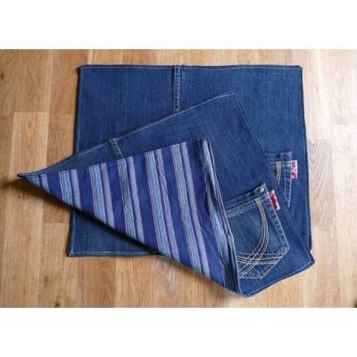 Platzdeckchen ♥ Platzset Tischset *Blue Jeans I* Tischdekoration