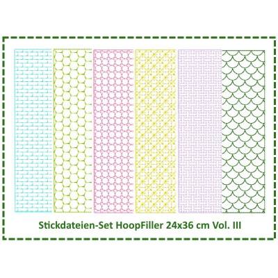 Stickdateien Set HoopFiller 24x36 Vol. III