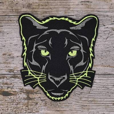 Pantherkopf Stickdatei 18x17cm, Sofortdownload, Black Cat, Wild Cat