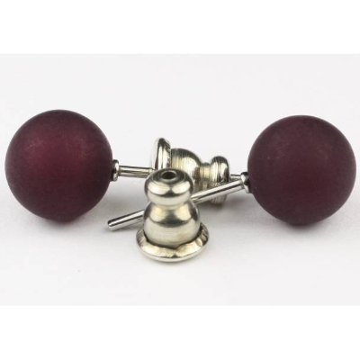 Polarisohrstecker, 8mm, bordeaux matt