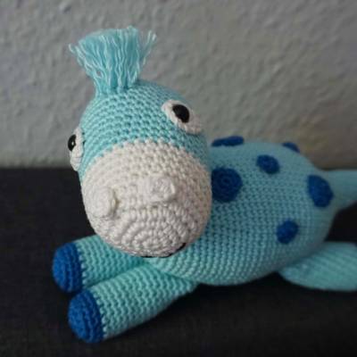 Amigurumi Dino  Häkeltier  Kuscheltier 100%Baumwolle  amigoll9  Handarbeit