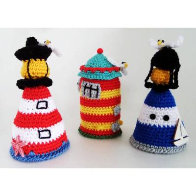 Maritimer Eierwärmer Leuchtturm – Deko Nordsee Ostsee Möwe Seestern Strand MOIN Geschenk