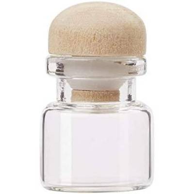 Mini-Glasröhrchen mit Holzverschluss 22x25x45 mm